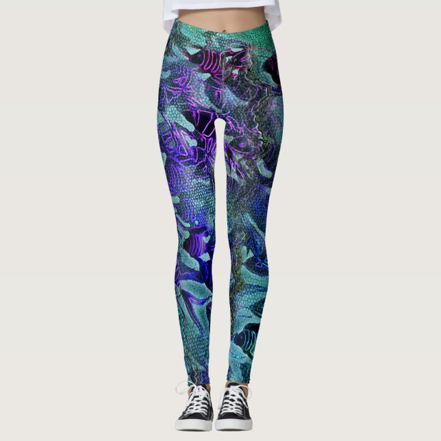 Leggings oceânicas (Frente)