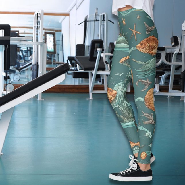 Leggings oceânicas de aventura (Criador carregado)