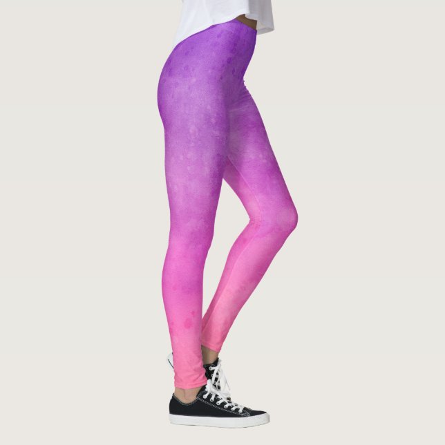 Leggings Ombre Roxo em Aquarela (Direita)