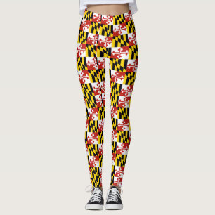 Leggings padrão de bandeira de Maryland