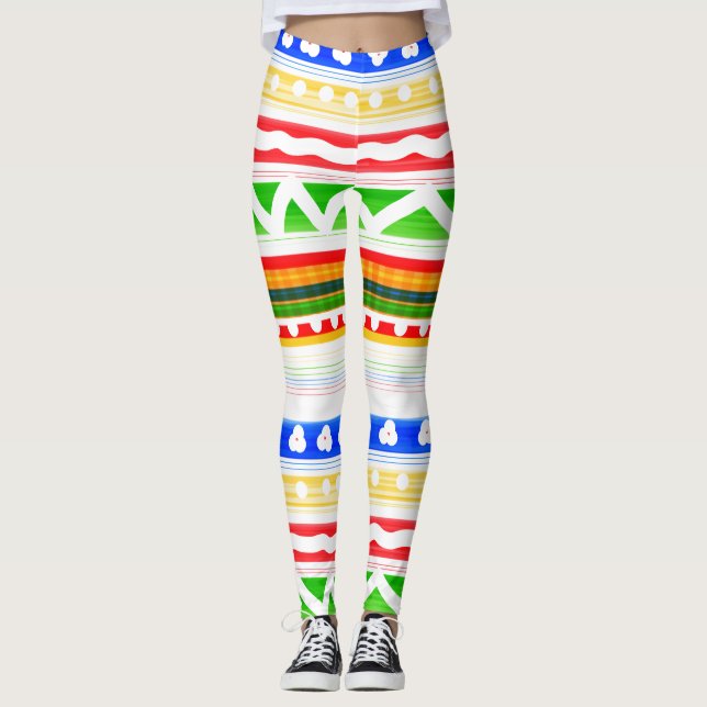 Leggings padrão de Impressão a frio (Frente)