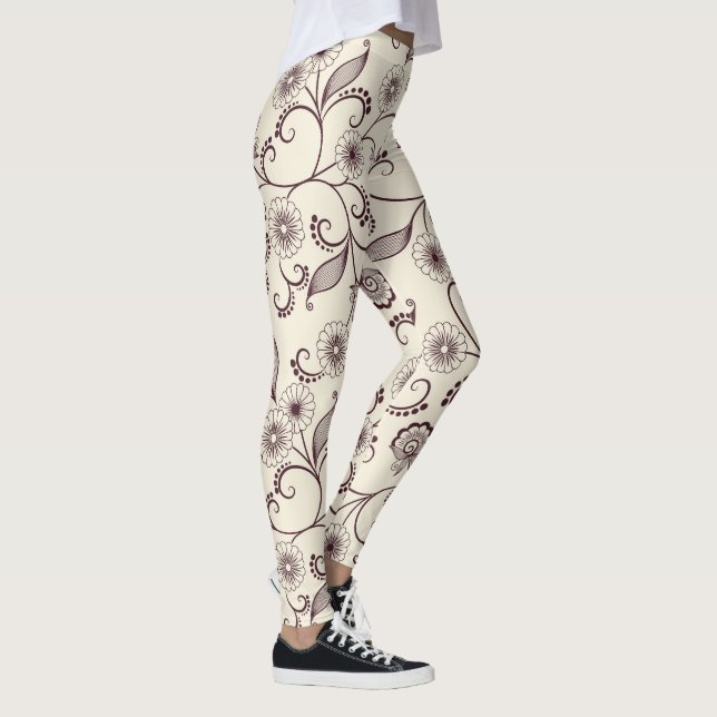 Leggings Padrão Floral (Direita)