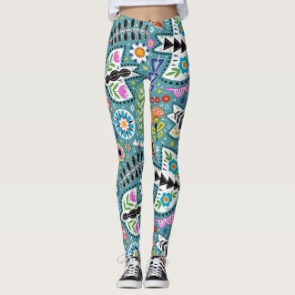 Leggings padronizadas únicas e divertidas