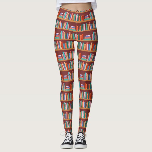 Leggings para amantes de livros (Frente)