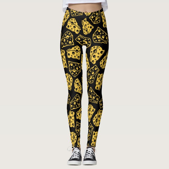 Leggings para amantes de queijo (Frente)