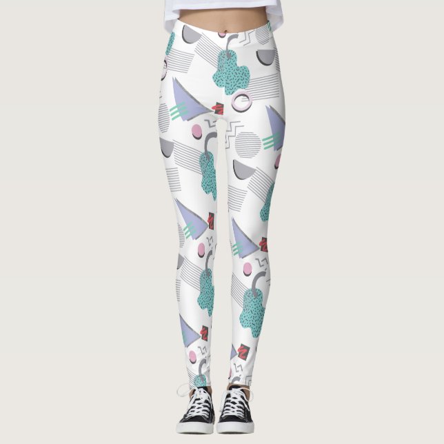 Leggings para mulheres Impressão geométricas dos a (Frente)