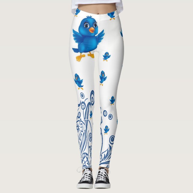 leggings pássaros (Frente)