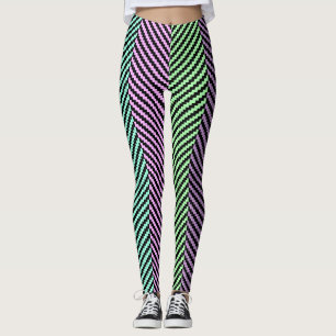 Leggings pastel zigue-zague