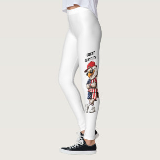 Leggings Patrióticas Engraçadas Águia Americana Pe