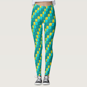 Leggings patrióticas periódicas da mesa Nihon 5