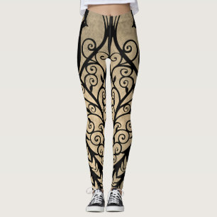 Leggings Peacock Vintage