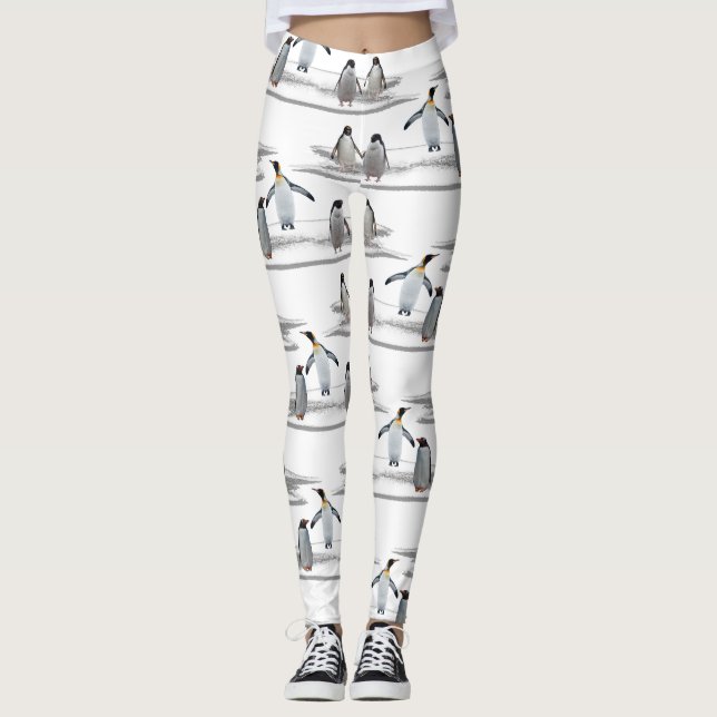 Leggings Penguin Iceberg Party (escolha a cor) (Frente)