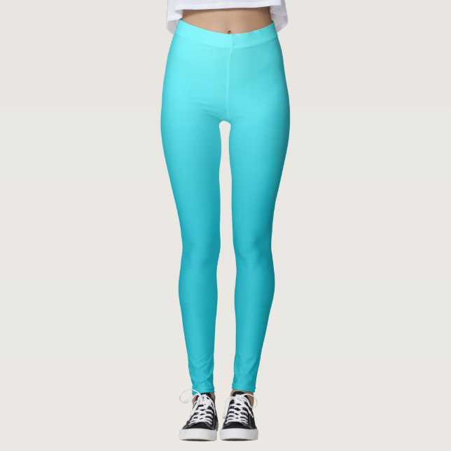 Leggings personalizadas azuis do marinho (Frente)