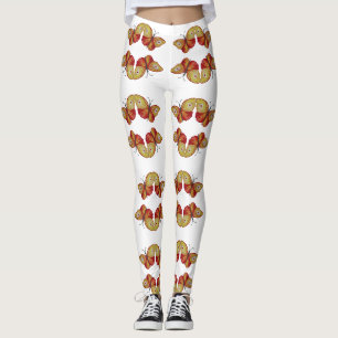Leggings personalizadas Borboletas amarelas