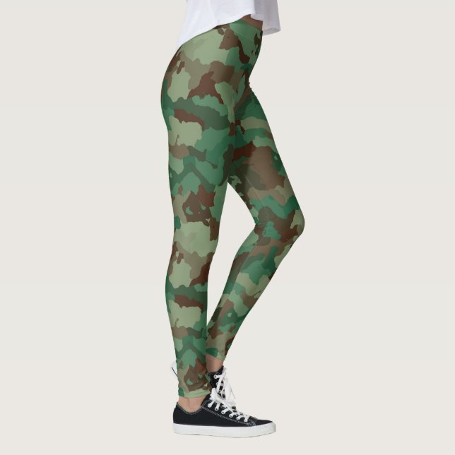 Leggings Personalizadas Camuflagem Verde (Direita)
