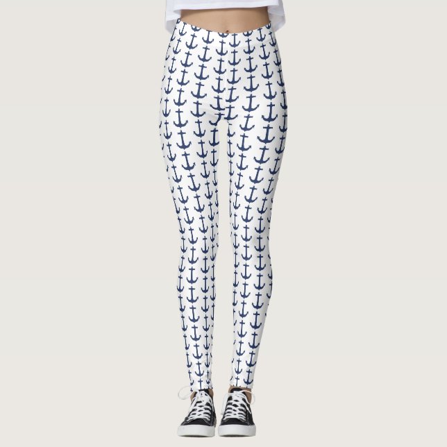 Leggings Personalizadas com Tema Náutico (Frente)