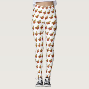 Leggings Personalizadas da Borboleta Amarela
