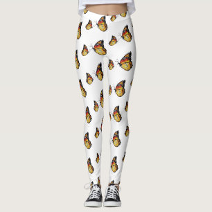 Leggings personalizadas de arte de borboletas amar