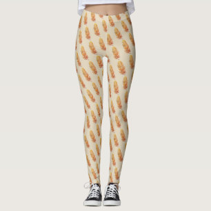 Leggings personalizadas de arte de ouro
