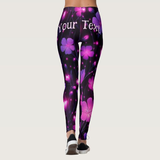 Leggings Personalizadas de Bloom Radiante (Verso)