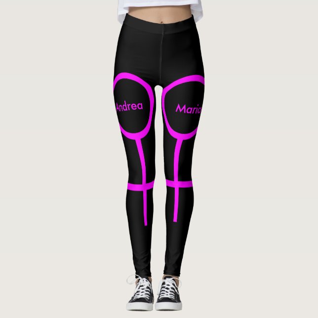 Leggings personalizadas de lésbicas (Frente)