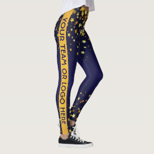 Leggings personalizadas de logotipos do Dance Team