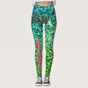 Leggings personalizadas de nome repetitivo