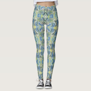 Leggings Personalizadas de Sonhos Azuis