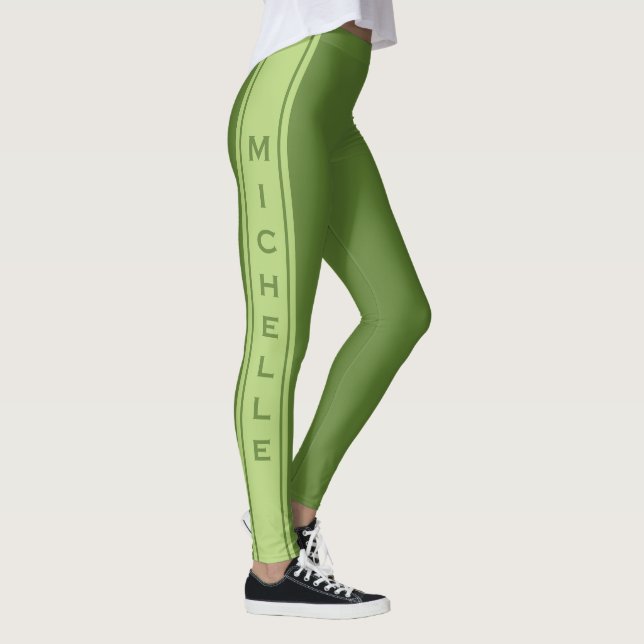 Leggings personalizadas de texto e cores (Direita)