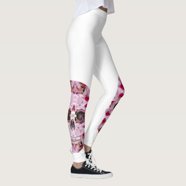 Leggings Personalizadas do Crânio (Direita)