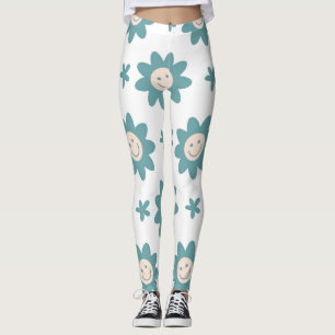 Leggings personalizadas engraçadas estilos florais