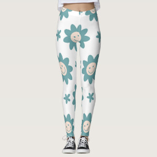 Leggings personalizadas engraçadas estilos florais