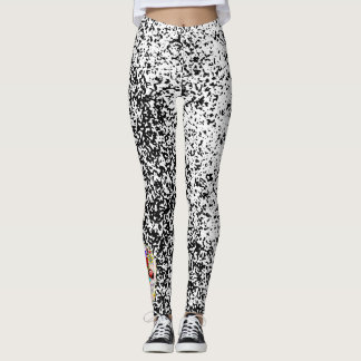 Leggings Personalizadas MANCHADAS COM CRÂNIO DE AÇ