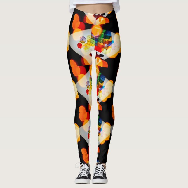 Leggings personalizadas personalizadas (Frente)