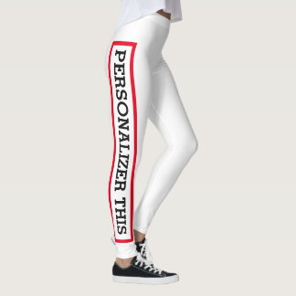 Leggings personalizadas personalizadas com sua fra