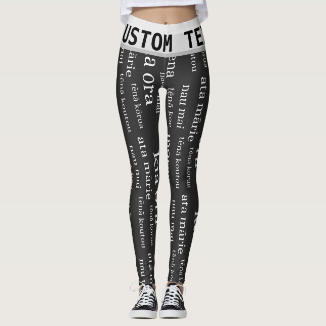 Leggings PERSONALIZÁVEIS da Nova Zelândia (Frente)