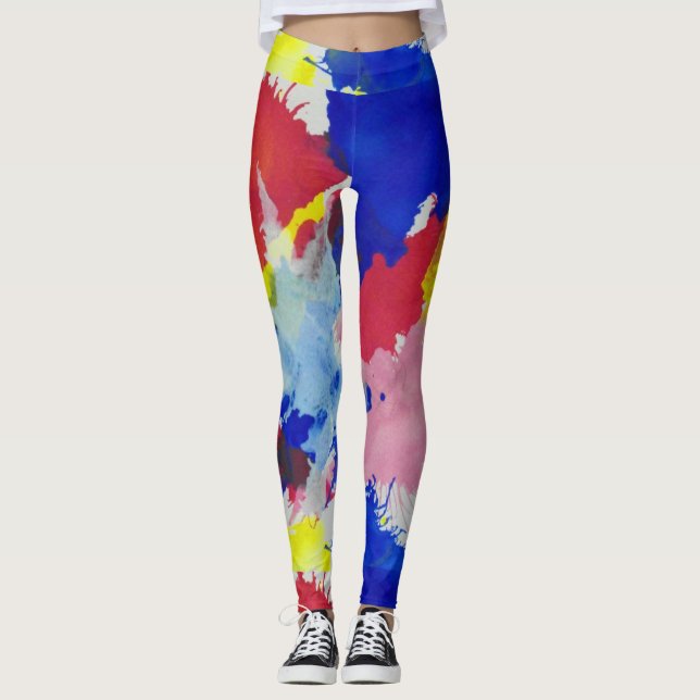Leggings Pintadas de Mulheres (Frente)