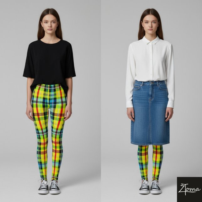 Leggings Plaid Perfeito (Criador carregado)