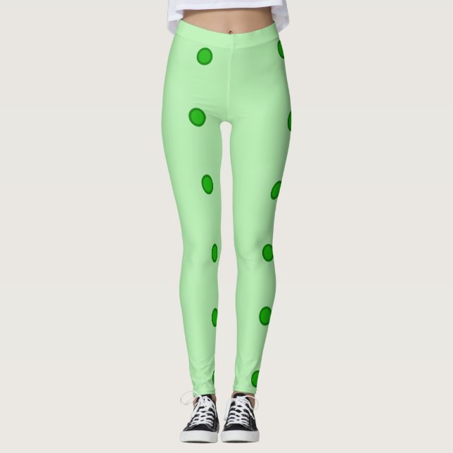 Leggings pontos verdes (Frente)