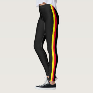 Leggings pretas de faixa lateral - Escolher cores