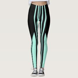 Leggings pretas e verdes