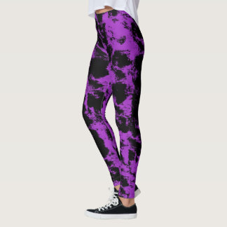 Leggings Preto Roxo