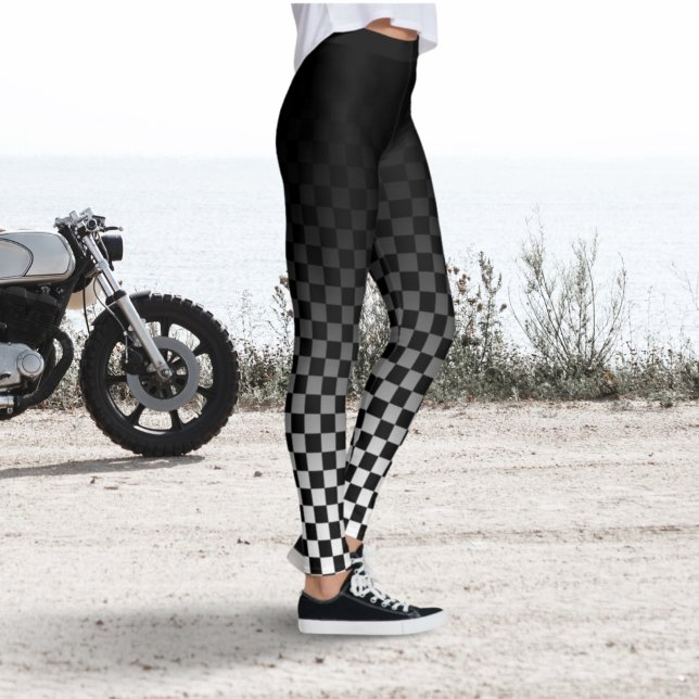 Leggings Preto Xadrez Fade (Criador carregado)