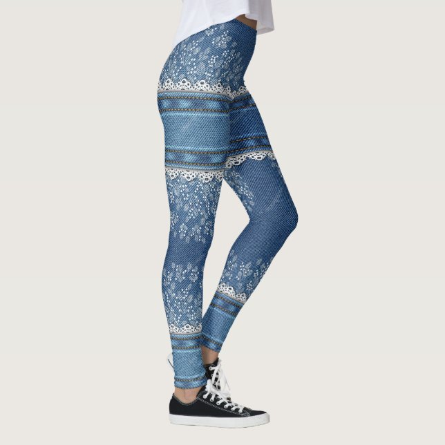 Leggings projetadas pela Denim (Direita)