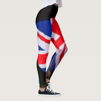 Leggings projetadas pelo estilo Union Jack