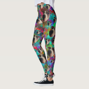 Leggings Psicanodélicas para Senhoras Jack Russell