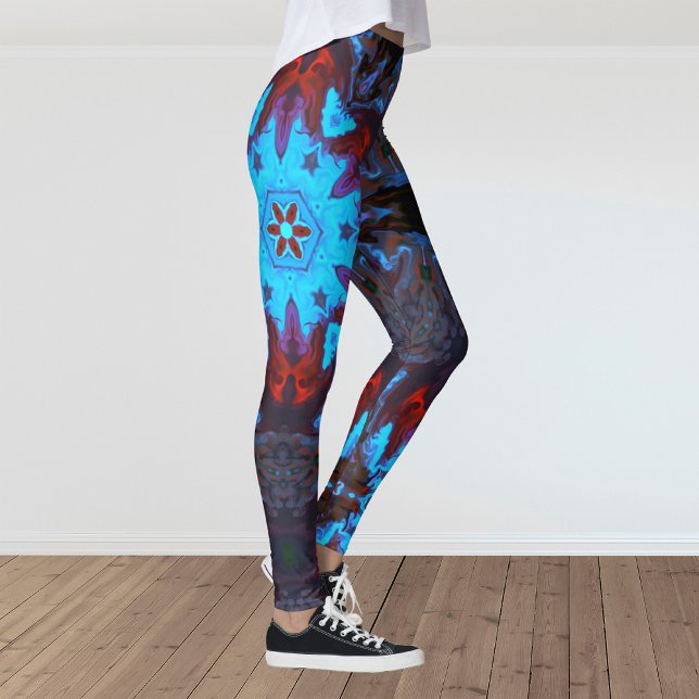 Leggings Psicodélicas de Hippie (Criador carregado)