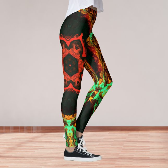 Leggings Psicodélicas de Hippie (Criador carregado)