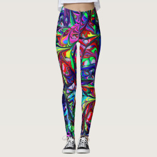 Leggings Psicodélicas - Leggings Secas Coloridas
