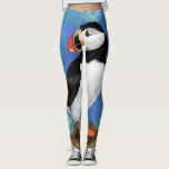 Leggings Puffin<br><div class="desc">Bonita Design de Pássaros Puffin do Atlântico - MIGNED Painting</div>